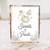 Sweets and Treats Winter Baby It's Cold Outside Poster