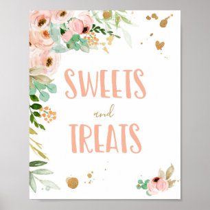 Sweets and Trees Miss Onederful Birthday Sign Poster