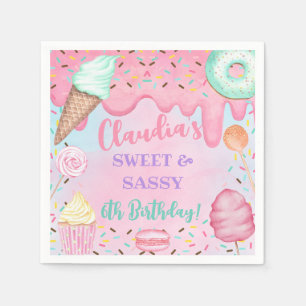 Sweets Candy fille serviettes en papier d'annivers