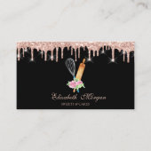 Sweets Cupcake Roos Gold Drivers Bakery Black Visitekaartje (Voorkant)