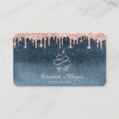 Sweets Cupcake Roos Gold Drivers Diamonds Blue Visitekaartje (Voorkant)
