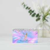 Sweets Cupcake Silver Drift Opal Visitekaartje (Staand voorkant)