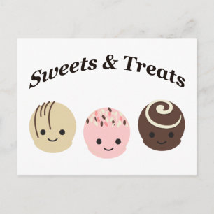 Sweets en behandelingen! Chocolade Briefkaart