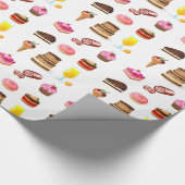 Sweets en snoepjes cadeaupapier (Hoek)
