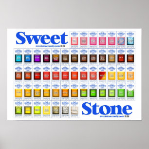 SweetStone Snoep Flavourlijst Poster