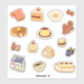 Sweety brunch op maat gesneden vinyl Sticker (Vel)