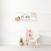 Sweety Little Peach Baby shower Welkom Spandoek (Insitu)