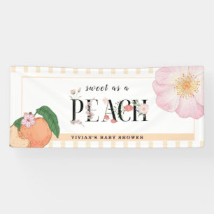 Sweety Little Peach Baby shower Welkom Spandoek