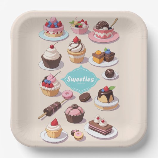 Sweety-papier bord (Voorkant)