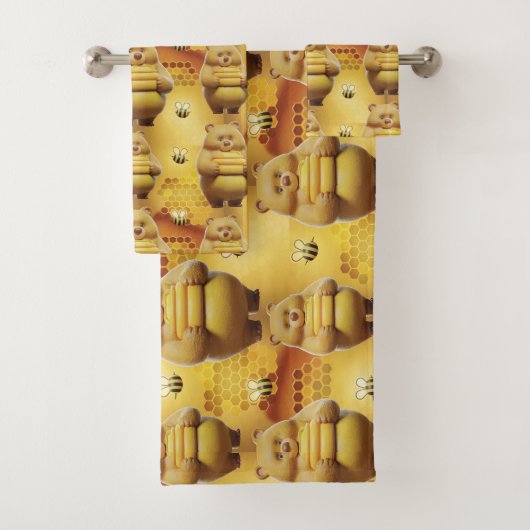 Sweey Bears and Bees 3D Motif sans couture (En situation)