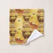 Sweey Bears and Bees 3D Motif sans couture (Gant de toilette)