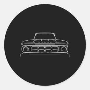 Sweptline Truck Hot Rod Ronde Sticker