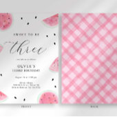 Sweto Be 3 Watermelon Troisième Invitation Anniver