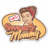 Swey Mommy Logo Original Die Cut Sticker (Devant)