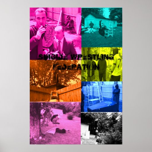 swf-poster met verschillende kleuren poster (Voorkant)