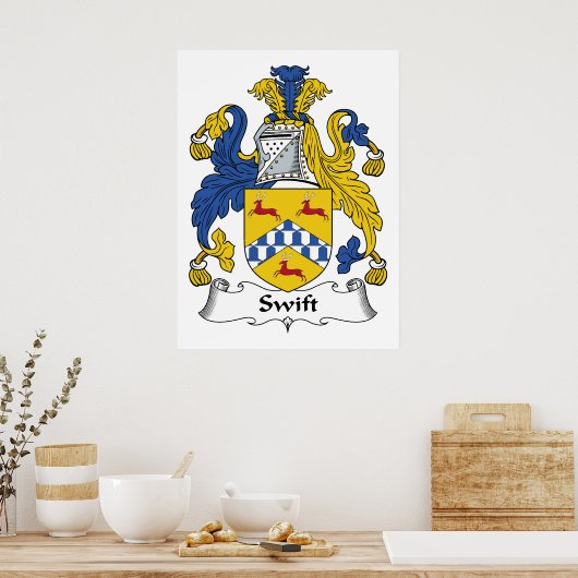 Swift Family Crest Poster (Keuken)