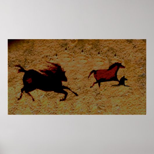Swift Horse van Lascaux Poster (Voorkant)