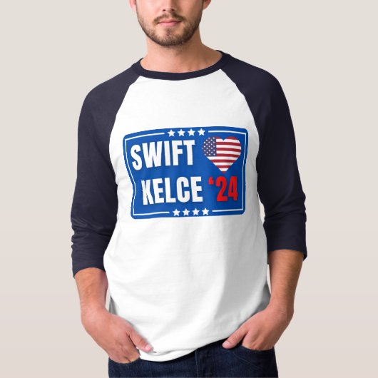 Swift Kelce 24 Heart T-shirt (Voorkant)