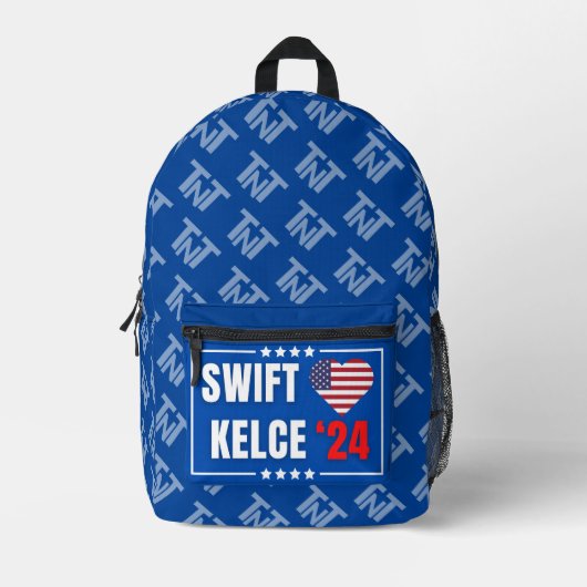 Swift Kelce 24 Heart TNT Bedrukte Rugzak (Voorkant)