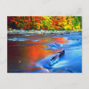 Swift River met herfstkleuren Briefkaart