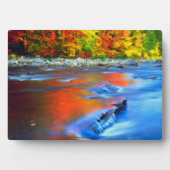 Swift River reflecterende herfstkleuren Fotoplaat (voorkant)