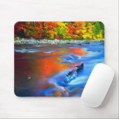 Swift River reflecterende herfstkleuren Muismat (Met muis)