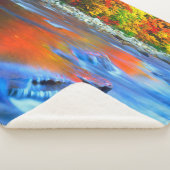 Swift River reflecterende herfstkleuren Sherpa Deken (3/4)