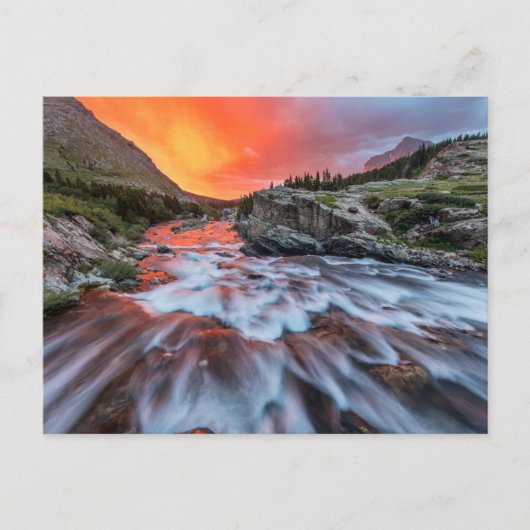 Swiftcurrent Herfsten | Nationaal park Glacier Mon Briefkaart (Voorkant)