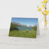 Swiftcurrent Lake Uitzicht bij Glacier National Pa Kaart (Gele Bloem)