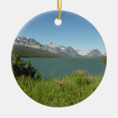 Swiftcurrent Lake Uitzicht bij Glacier National Pa Keramisch Ornament (Voorkant)