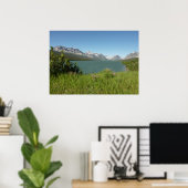 Swiftcurrent Lake Uitzicht bij Glacier National Pa Poster (Thuiskantoor)