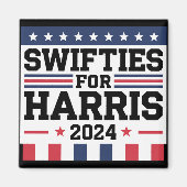Swifties voor Kamala Harris 2024 Magneet (Voorkant)