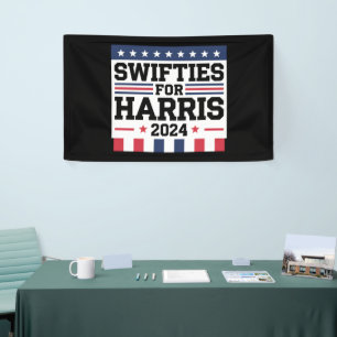 Swifties voor Kamala Harris 2024 Spandoek