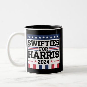 Swifties voor Kamala Harris 2024 Tweekleurige Koffiemok