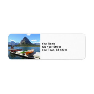 Swiftstroom Lake Boats - Glacier National Park Etiket