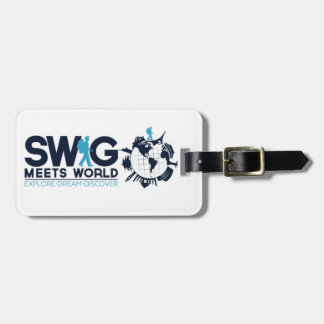 Swig Meets World Bagage Label
