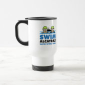 Swim Alcatraz Café Voyage Mug (Gauche)