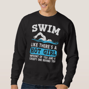 Swim alsof er een warm-meisjeszwemwater is trui