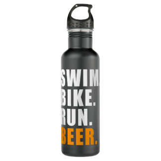 SWIM BIKE RUN BEER TRIATHLETE TRIATHLON SPORT GIFT WATERFLES 