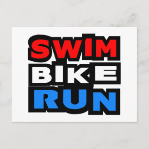Swim Bike Run Briefkaart