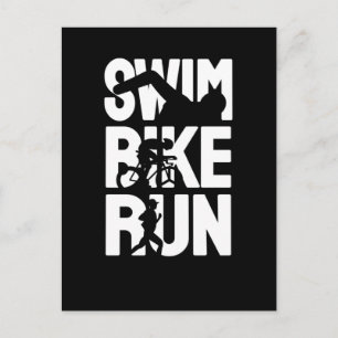 Swim Bike Run Briefkaart