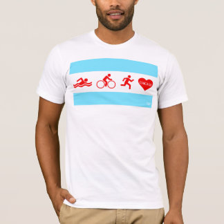 Swim Bike Run Chicago T-shirt