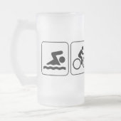 Swim Bike run Drink Matglas Bierpul (Links)