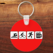 Swim Bike run Drink Sleutelhanger (Voorkant)
