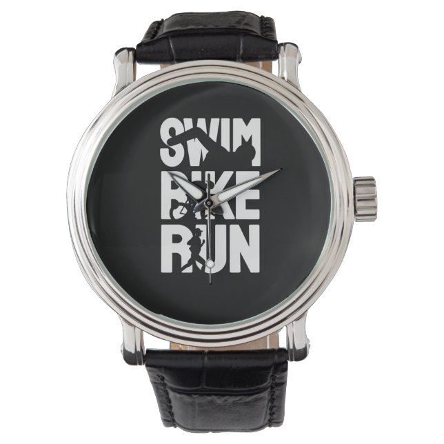 Swim Bike Run Horloge (Voorkant)