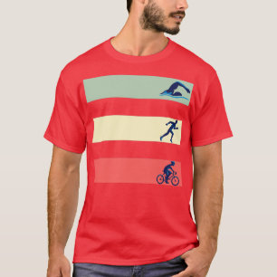 Swim Bike run Triathlon Gift T-shirt