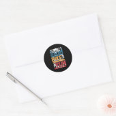 Swim Bike Run Triathlon Ronde Sticker (Envelop)