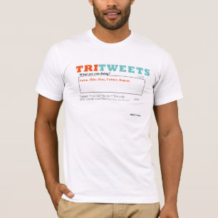 Swim, Bike, Run, Twitter, Herhalen T-shirt