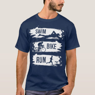 Swim bike triathlon zwemmen 2 t-shirt