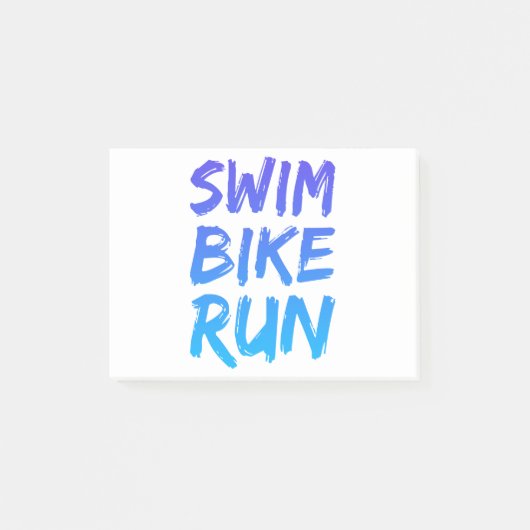 Swim Bike - Uitstekend design Post-it® Notes (Voorkant)